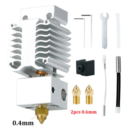 Hotend Update Kit Ender 3 V3 SE Heating Block Kit Bimetallic Throat High Temperature Print Head for Ender3 V3 Se 3D Printer