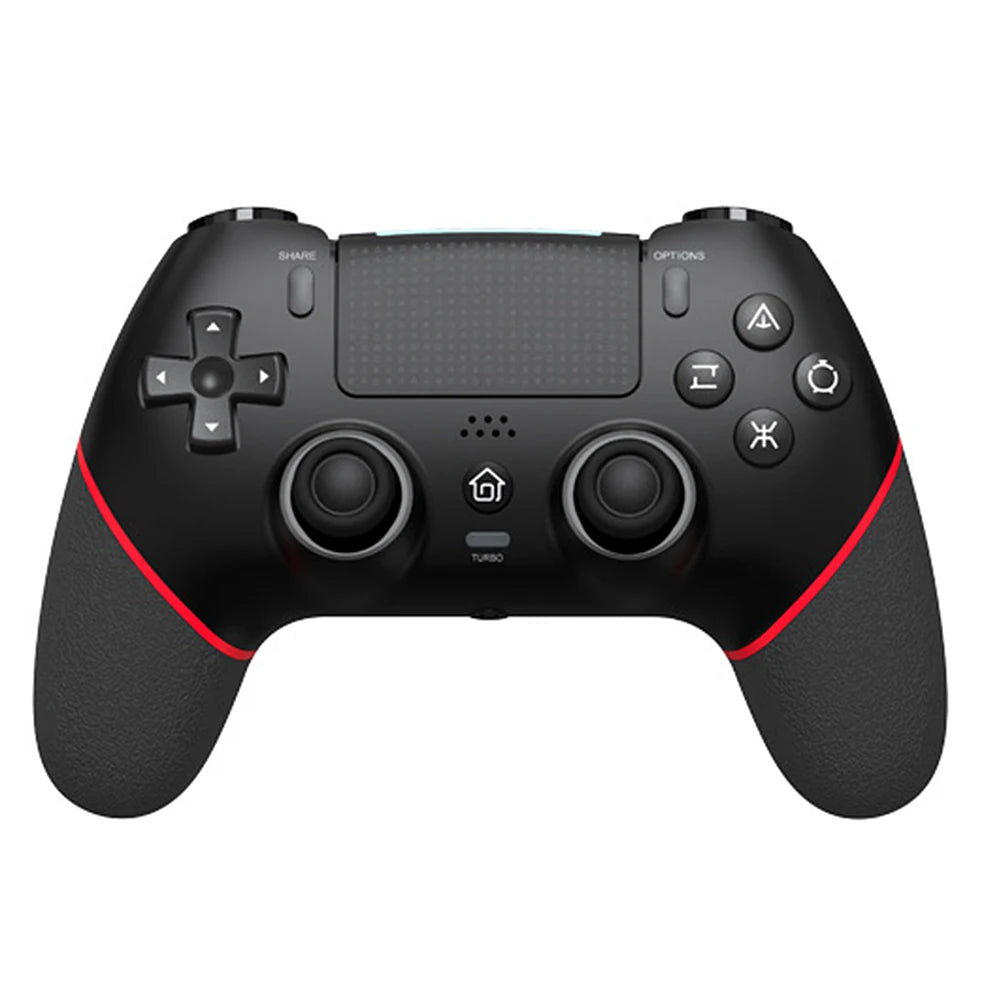 Gaming Controller 6 Axis Gyro Bluetooth-Compatible Macros Turbo Dual Vibration Hall Effect Joystick for PS4/PS4 Pro/PS4 Slim/PC