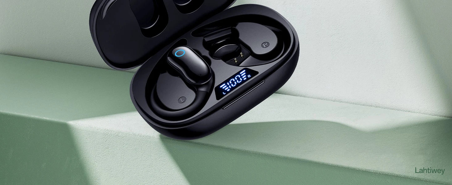 Ear Buds Wireless Earbuds 96hrs Playback Bluetooth Headphones IPX7 Waterproof Stereo Bass Over-Ear Earphones with Earhooks Mic