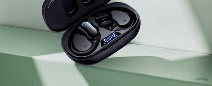 Ear Buds Wireless Earbuds 96hrs Playback Bluetooth Headphones IPX7 Waterproof Stereo Bass Over-Ear Earphones with Earhooks Mic