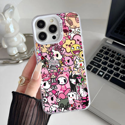 Epc Japan T-Tokidokis Phone Case IMD Phone Case For IPhone 16 15 14 13 12 11 Pro Max Plus Color Silver Cover