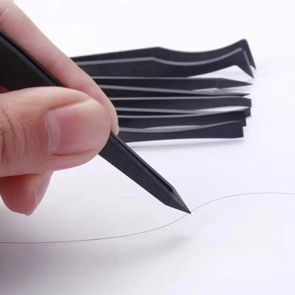 4 Pieces/set Watch Repair Tool Antistatic Carbon Fiber Tweezers Plastic Tweezers for Watchmaker Phones Electronic Component
