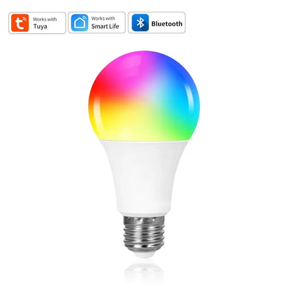 Tuya Smart LED Light Bulb E27 9W 220V Bluetooth RF Remote Group Control Smart Life RGB Spotlight For Bar Bedroom Decor Lighting