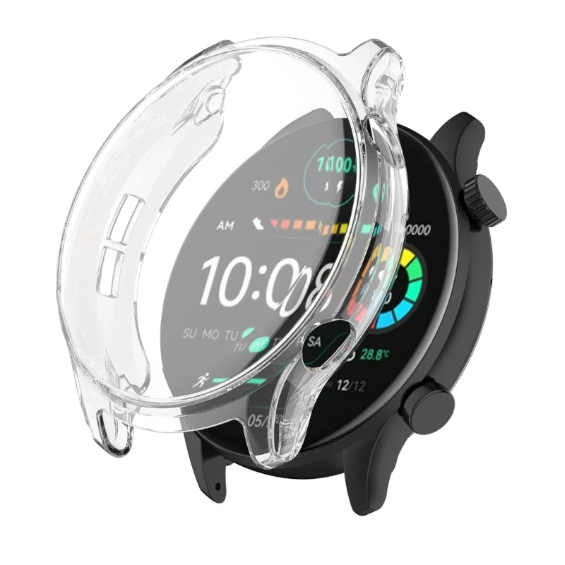 Screen Protector Protective Cover Soft TPU Case for HayLou RT3 Solar Plus LS16 Smartwatches Full Coverage Skin Repair Part