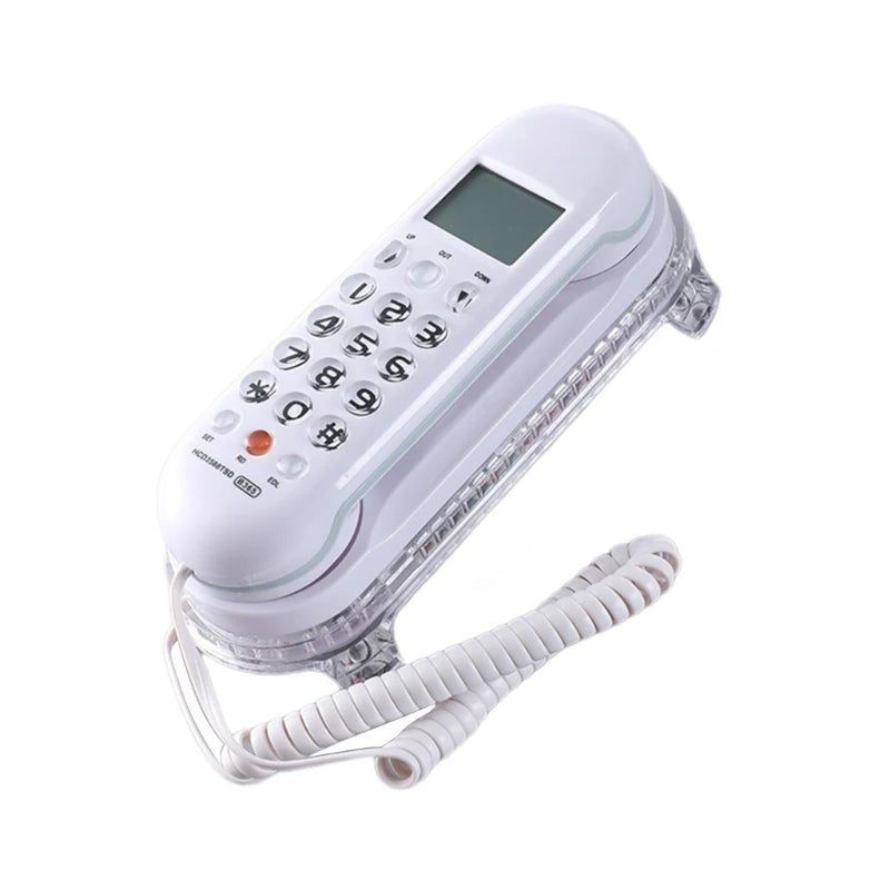 Crystal Base Mini Telephone Fixed Landline Phone B365 Small Wall mounted Phone