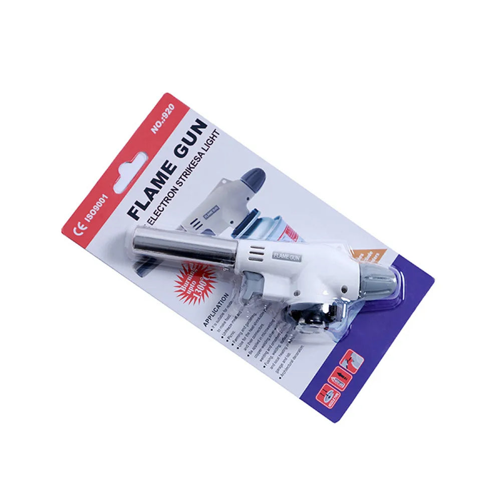 Gas Torch Flame Gun Cooking Soldering Butane Automatic Electronic Gas Welding burner Lighter Gas Welding Torch Gas Burner Flame