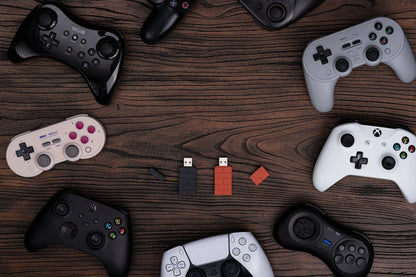 8Bitdo USB Wireless Bluetooth Adapter Receiver for Windows Mac Nintendo Switch PS1 for Xbox one PS4 PS5 Switch Controller