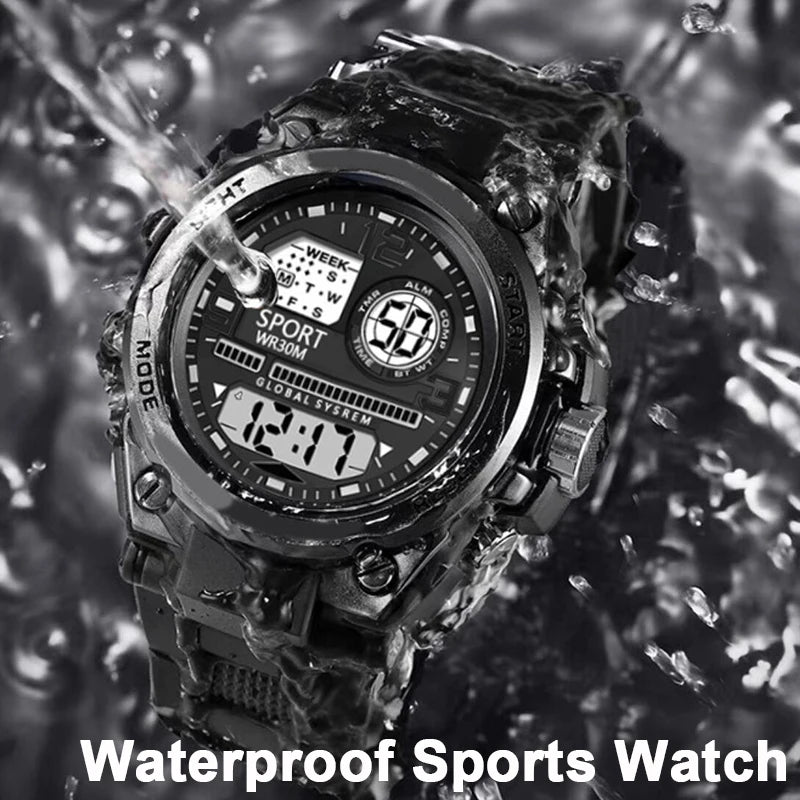 Men's Sports Watches 30M Waterproof Multifunction Clock Outdoor Military Digital Watch Smart Electronic Wristwatch for man Kids