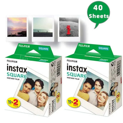 Fujifilm Instax Square Films White Edge Photo Paper For Instax SQ10 SQ40 SQ20 Instant Camera Share SP-3 Printer 10-100 Sheets