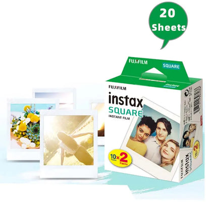 Fujifilm Instax Square Films White Edge Photo Paper For Instax SQ10 SQ40 SQ20 Instant Camera Share SP-3 Printer 10-100 Sheets
