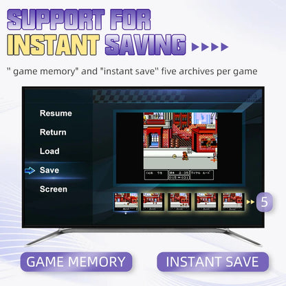 Retro 4K TV Video Game Consoles for SEGA SNES GBA GB Dendy Console 6000 Games Gifts