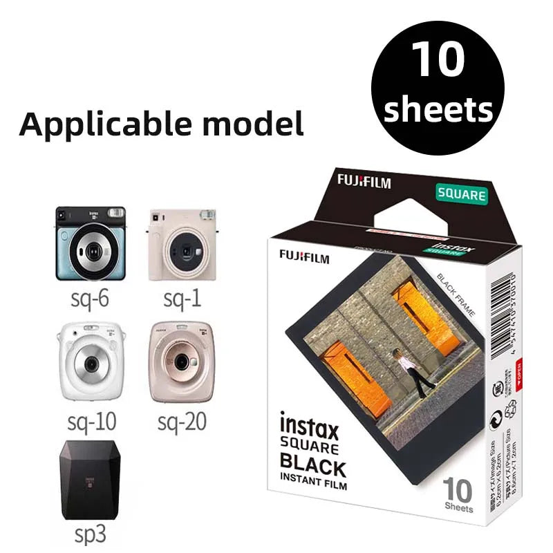 Fujifilm Instax Square Films White Edge Photo Paper For Instax SQ10 SQ40 SQ20 Instant Camera Share SP-3 Printer 10-100 Sheets