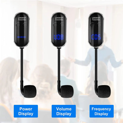 XIAOKOA Wireless Microphone UHF Wireless Mic System with LED Digital Display165 ft Range Microphone for Voice Amplifier