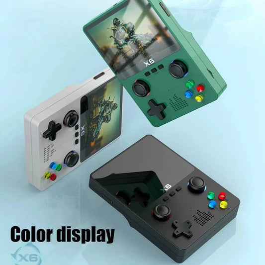 3.5 Inch X6  IPS Screen Handheld Game Players Dual Joystick 10000+ Game Retro Devices Portable Game Consoles