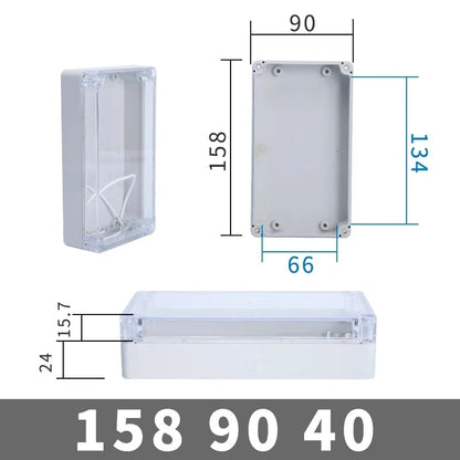 Transparent Waterproof Outdoor Enclosure Plastic Box Electronic Project  Case Instrument  Electrical Box Junction Box Housing