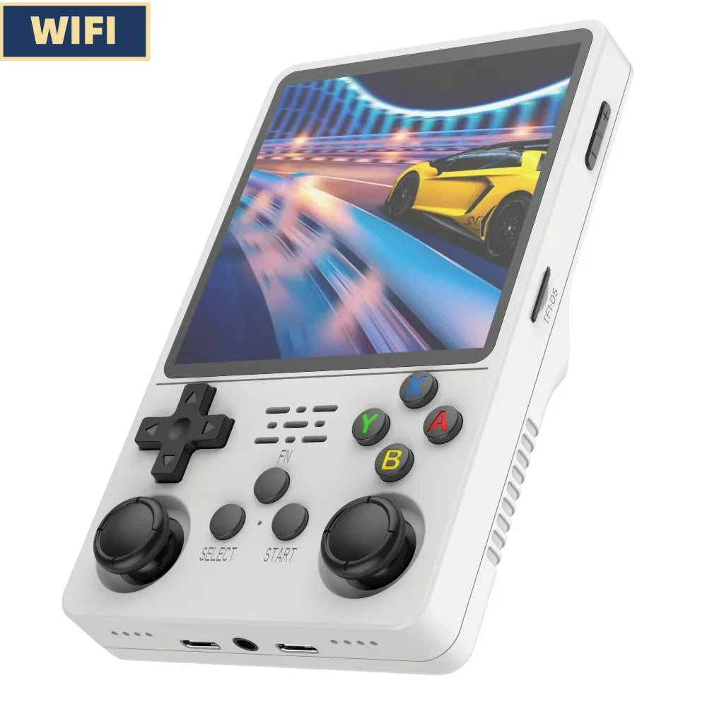 R36plus 4-Inch Large Screen Upgraded WiFi Retro Handheld Game Console Linux System Portable Pocket Video Player Games Kid Gift