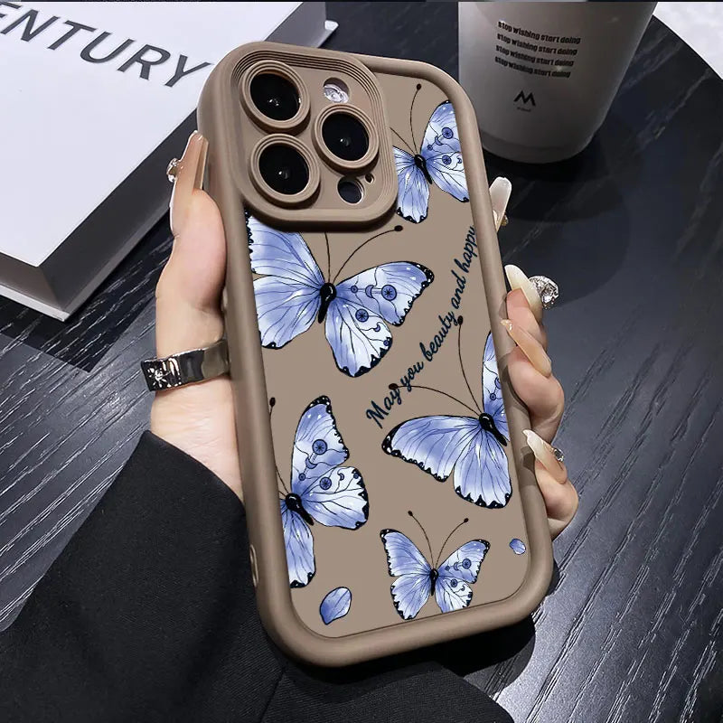 Case For Honor Magic7 Lite Magic5 Magic6 Lite Fashion Color Butterfly Phone Case Magic 5 6 7 Lite TPU Silicone Shockproof Cover