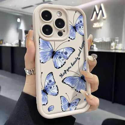 Case For Honor Magic7 Lite Magic5 Magic6 Lite Fashion Color Butterfly Phone Case Magic 5 6 7 Lite TPU Silicone Shockproof Cover