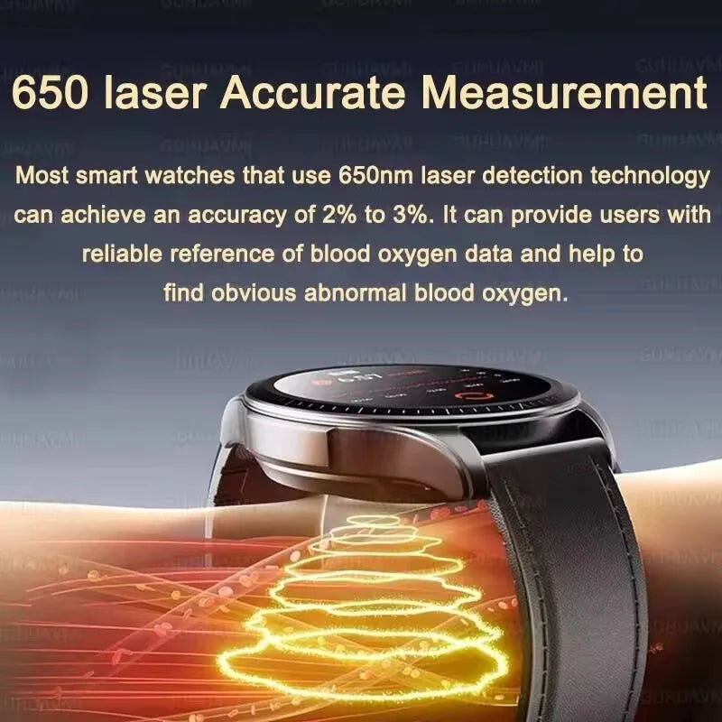 For HUAWEI New ECG+PPG Treatment Smart Watch Uric acid Blood pressure Fat Three High Smartwatch Men Sports HD Call Health Clock