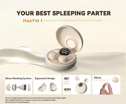 Ear Buds Sleep Headphone Sleep Earbuds for Side Sleepers Wireless Bluetooth 5.4 Mini Invisible Ultra-light Comfortable Earphones