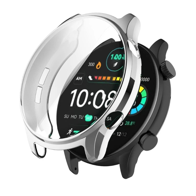 Screen Protector Protective Cover Soft TPU Case for HayLou RT3 Solar Plus LS16 Smartwatches Full Coverage Skin Repair Part