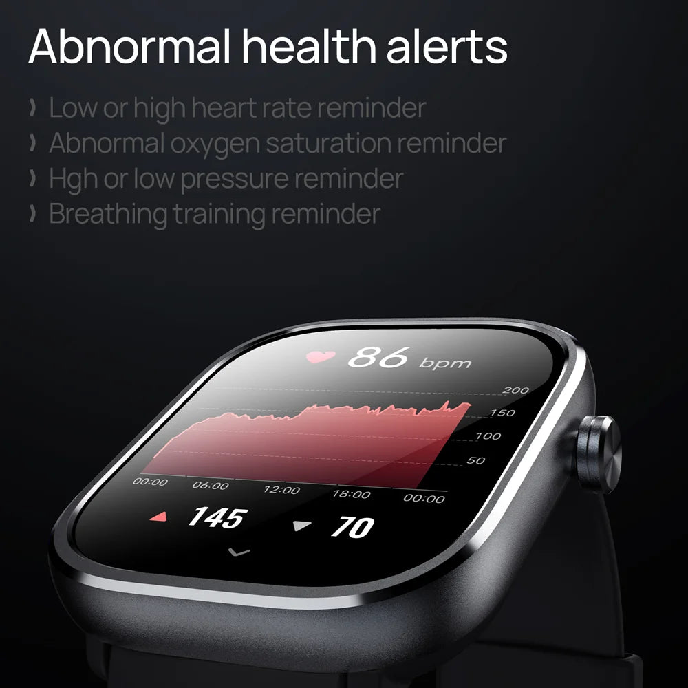Mibro C4 Watch Super Light Design 2'' Large Screen Bluetooth Call Blood Oxygen Heart Rate Monitoring Smartwatch for Men Women