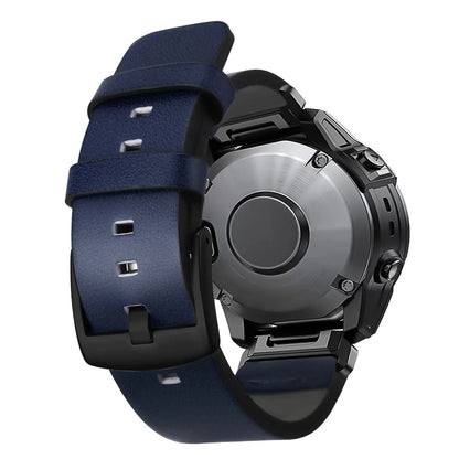 Leather Strap for Garmin Fenix 6X 6 Pro 7X 7 26mm 22mm Quick Fit Watch Band Wristband Forerunner 935 945 955 Smartwatch Bracelet