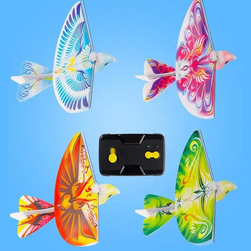 Electronic Flying Birds Toy Mini RC Drone Helicopter 235x275x70mm 360 Degree Flying RC Bird Toys Remote Control E-Bird2.4 GHz