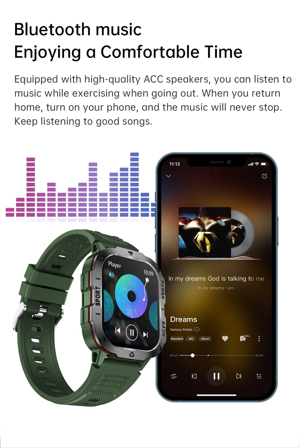 2025 Outdoor Smart Watch Men 2.01" Screen 3ATM Waterproof Watches Bluetooth Call Ai Voice Sport Smartwatch For Android IOS Phone