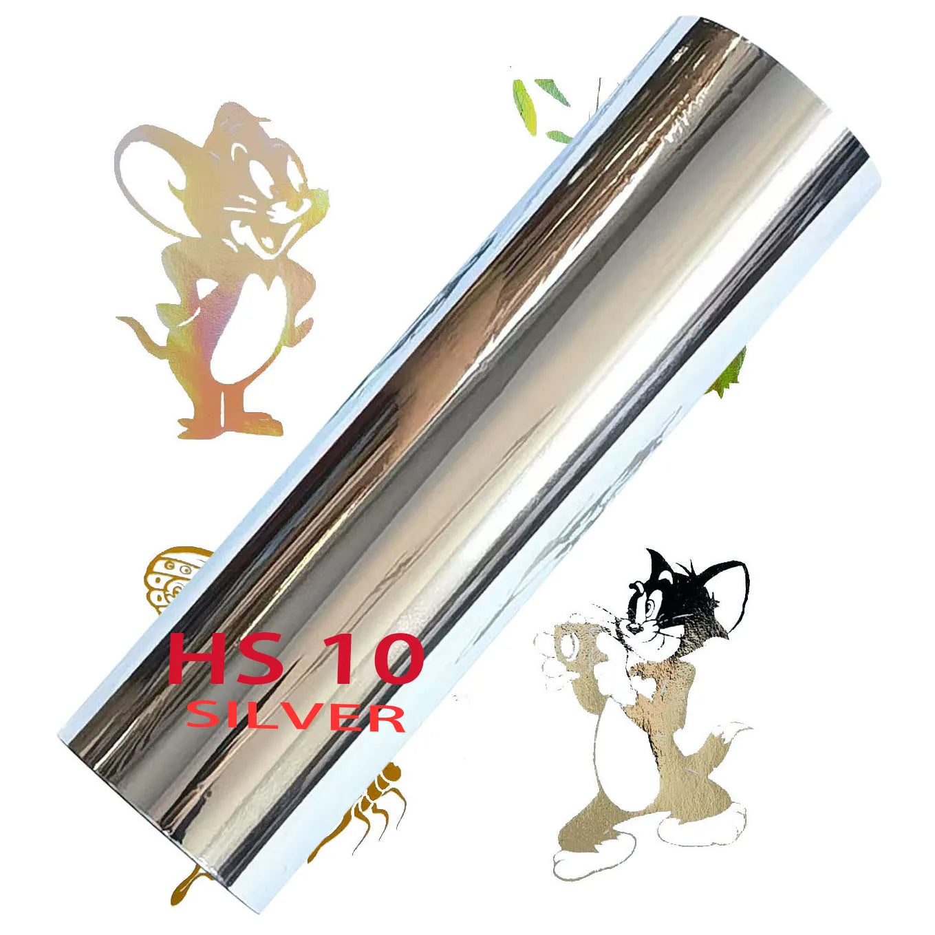 21cm x 120m Gold And Silver Laser Printer Holographic Hot Roll Stamp Toner Reactive Minc Foil
