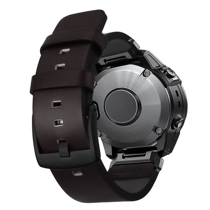 Leather Strap for Garmin Fenix 6X 6 Pro 7X 7 26mm 22mm Quick Fit Watch Band Wristband Forerunner 935 945 955 Smartwatch Bracelet