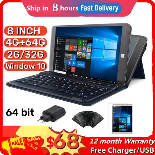 8 INCH 32 Bit AR1 Windows 10 Pocket Tablet PC 2GB RAM 32GB ROM 1280*800 Pixel IPS Screen Dual Camera WIFI Quad Core