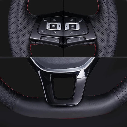 Braid Car Steering Wheel Cover For MG MULAN 2022-2023 Customize Microfiber Leather Steering Wrap Car Accessories