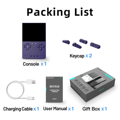 TRIMUI BRICK Portable Retro Game Console 400PPI IPS Screen Linux System 3000mAh Long-life Battery Mood LED Effect Gift Keycaps