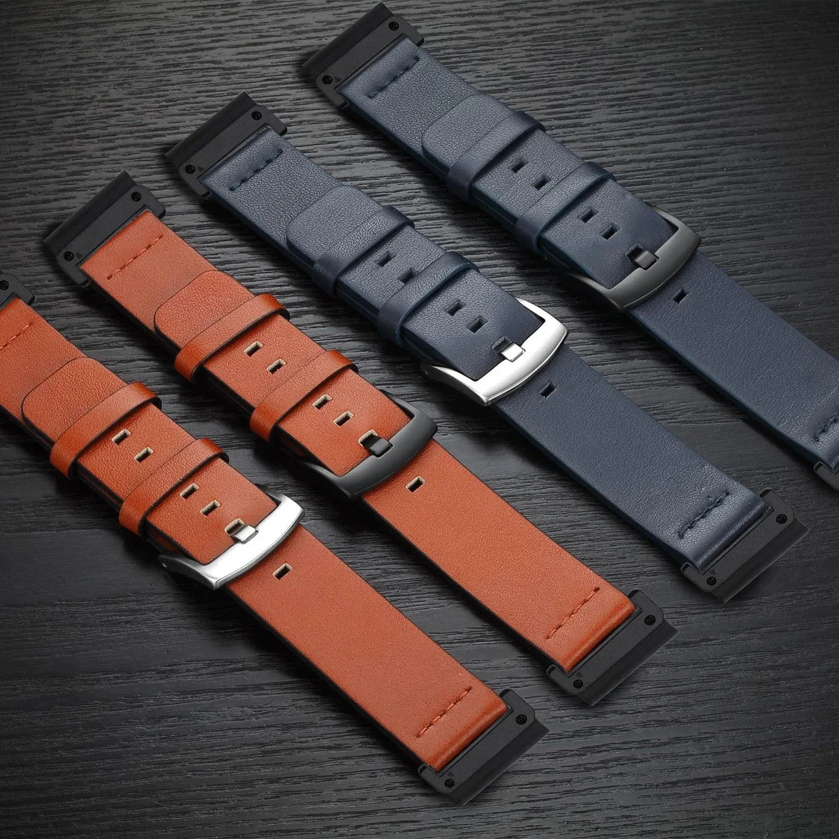 Leather Strap for Garmin Fenix 6X 6 Pro 7X 7 26mm 22mm Quick Fit Watch Band Wristband Forerunner 935 945 955 Smartwatch Bracelet