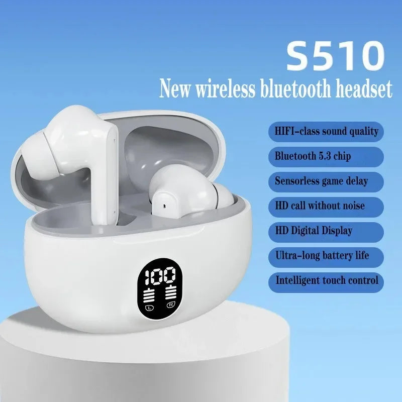TWS Wireless Bluetooth Earphone Wireless Headphone LED Digital Display in Ear Stereo Headset with Mic for IPhone Xiaomi