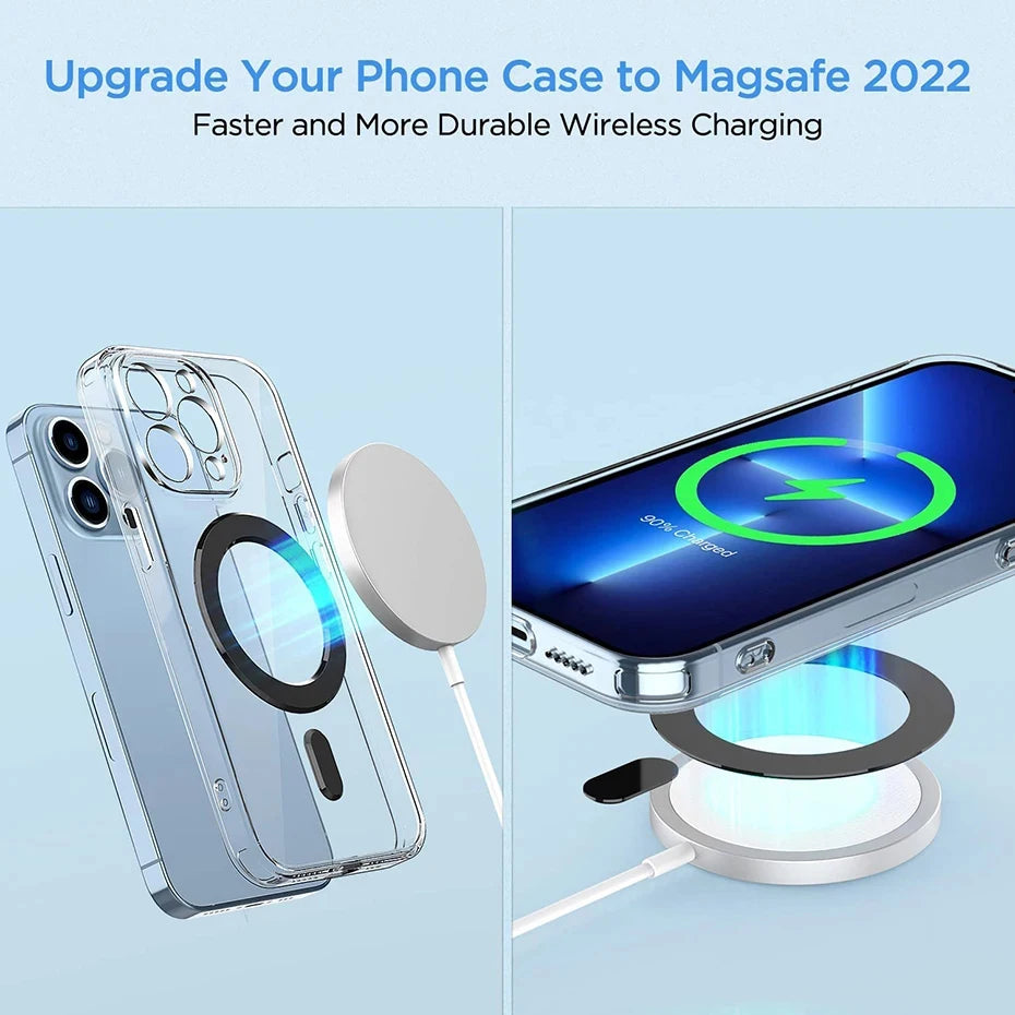 Bonola for Magnetic Ring Universal Sticker Support Wireless Charger for Car Holder Exclamation Mark 2 in 1 Magnet Ring