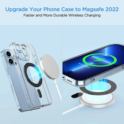 Bonola for Magnetic Ring Universal Sticker Support Wireless Charger for Car Holder Exclamation Mark 2 in 1 Magnet Ring