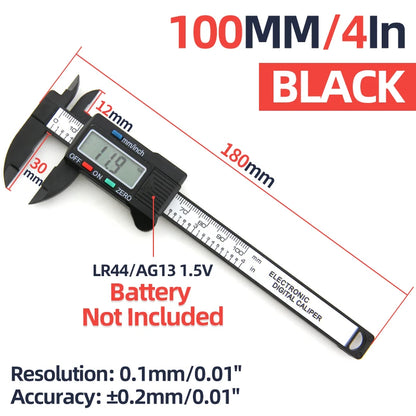 Digital Caliper Electronic Plastic Calipers Vernier Measuring Tools Carpentry Tool Ruler Large Screen Pachometer Digital Caliber