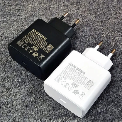 Samsung 45W PD Charger Super Fast Charging Adapter For Galaxy S24 S20 S21 S22 S23 Ultra Z Flip Fold 6 5 4 3 2 For iPhone 15 Pro