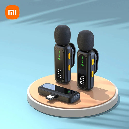 Xiaomi Mijia Wireless Microphone Lavalier Lapel Portable Noise Reduction Audio Recording Type-C For IPhone15-16 Android PC Live
