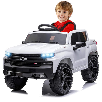12V Electric Ride On Car 4 Wheeler Truck Safety Toy with Music Radio LED Lights  Truck Car Remote Control Kids' Ride on Vehicles