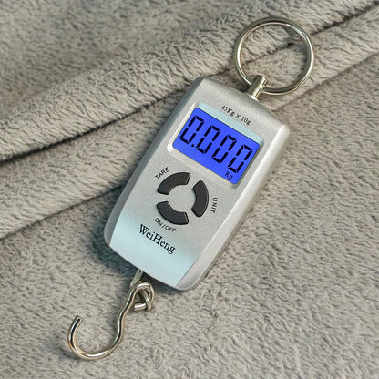 Mini Hanging Scale 45Kg/5g Portable Travel Suitcase Scale Weight Balance Electronic Weighting Fish Hook Hanging Scale Kg Lb