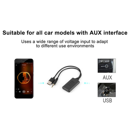 AUX Stereo Connector 3.5mm/0.14in Car AUX Audio Cable Wireless Bluetooth Receiver Adapter HIFI Stereo Music Auto Accessories