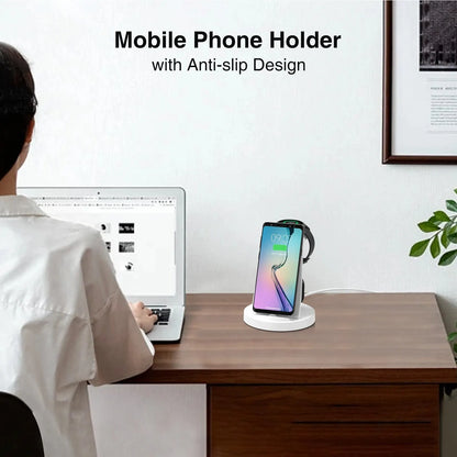 4 In 1 Charging Station for Samsung S23 S22 S21 Note Fast Wireless Charger Stand Dock for Galaxy Watch 6/5/4 Active 2 Buds 2 Pro