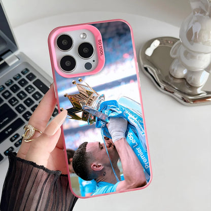 Epc Football Star Phil F-Foden-S Phone Case IMD Phone Case For IPhone 16 15 14 13 12 11 Pro Max Plus Color Silver Cover
