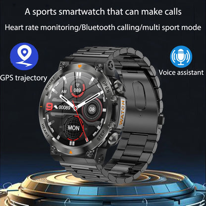2025 New Outdoor Sports Smart Watch Heart Rate Bluetooth Call APP Fitness Course APP GPS Track 400mAh Large Battery SmartWatches
