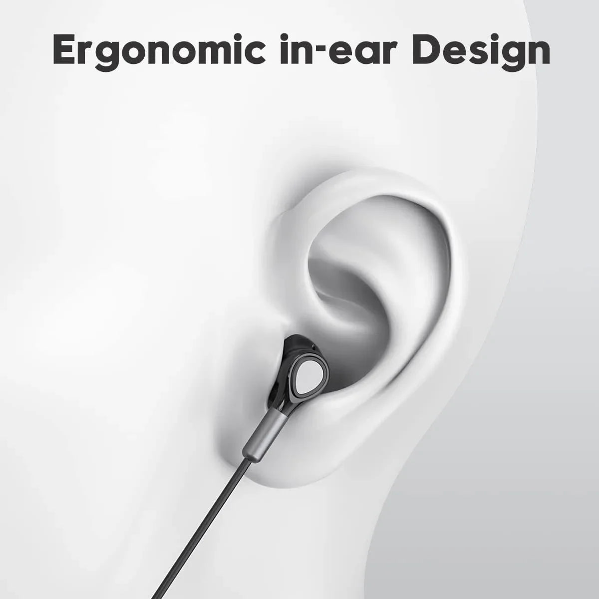 EARDECO 3.5mm Hifi Wired Earphone Earbuds in-Ear Wired Headphones Bass Earphones with Microphone for Clear Calls Noise Isolating