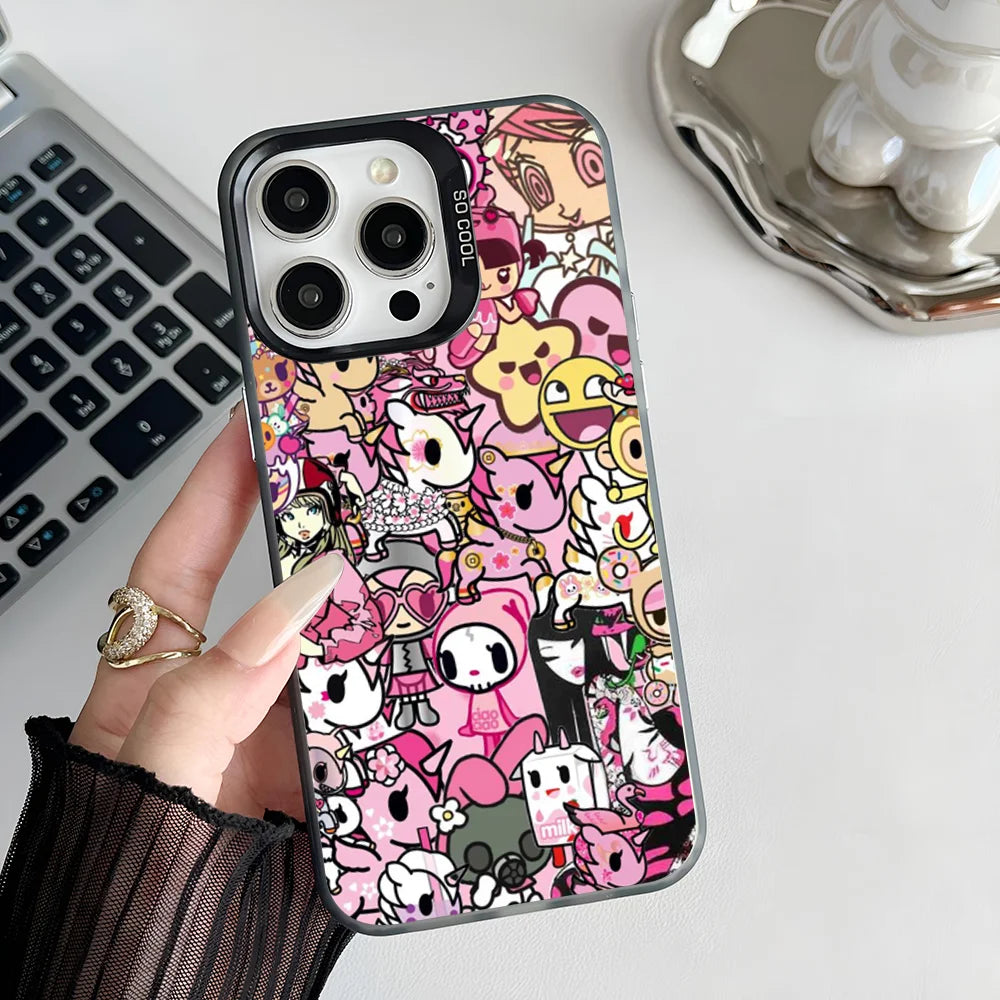 Epc Japan T-Tokidokis Phone Case IMD Phone Case For IPhone 16 15 14 13 12 11 Pro Max Plus Color Silver Cover