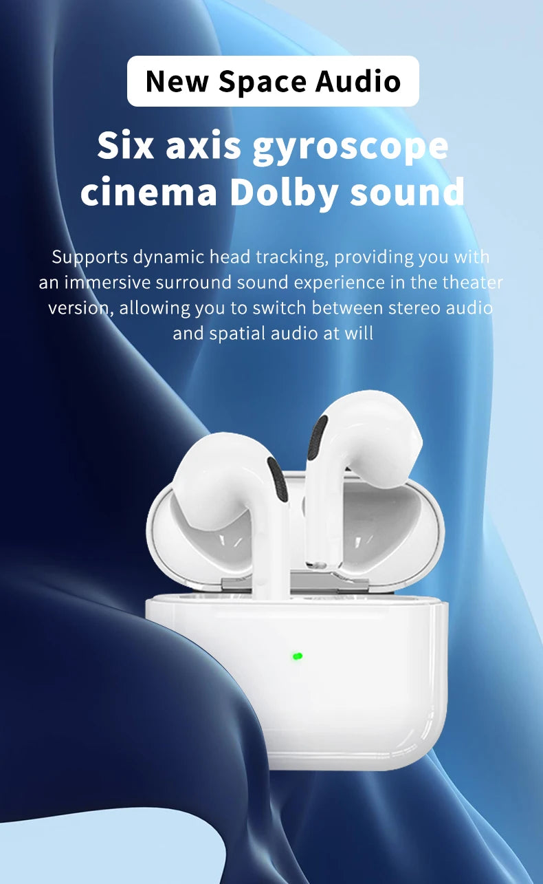 Ear Buds For Iphone Headphones with Space Voice/Shared Audio/Wireless Charging/BT5.3 in-Ear Hi-fi Stereo Wireless Earbuds
